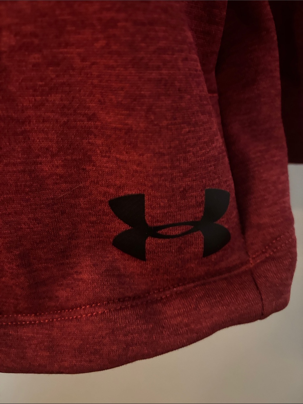 Under Armour Red Athletic Hooded Long-Sleeve - Picture 2 of 7